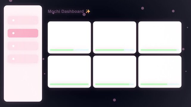 Minimalist User Interface Dashboard Animation for Digital Applications