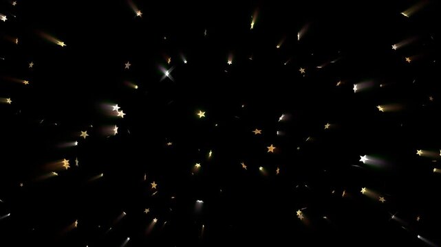 Colorful Birthday Sprinkles Rain Celebration Effect. Sprinkles glitter particles Falling Party Background Animation.