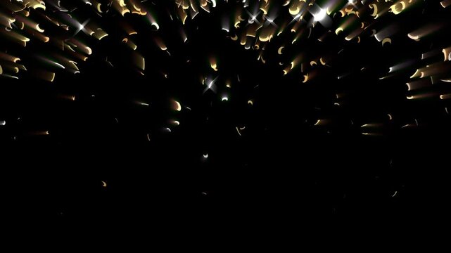 Colorful Birthday Sprinkles Rain Celebration Effect. Sprinkles glitter particles Falling Party Background Animation.
