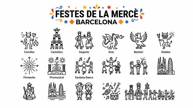 Festes de la Merc? Barcelona Icons: Castellers, Correfoc, Giants