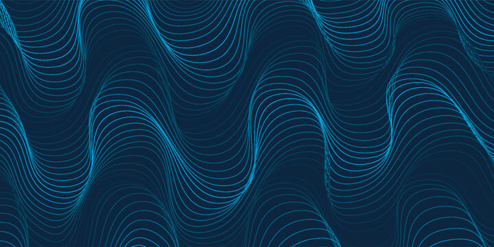 Vektor latar belakang garis gradien dinamis abstrak. Wallpaper gaya futuristik dengan distorsi garis, gelombang, garis melengkung, warna-warni. Desain wallpaper.