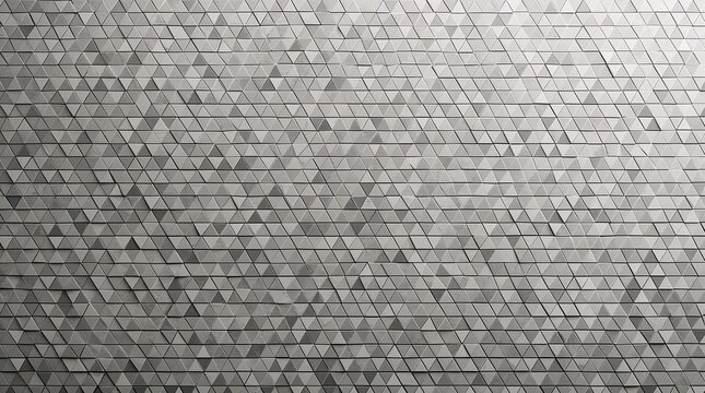 Gray Triangle Mosaic Tile Pattern Abstract Geometric Background Texture Concept