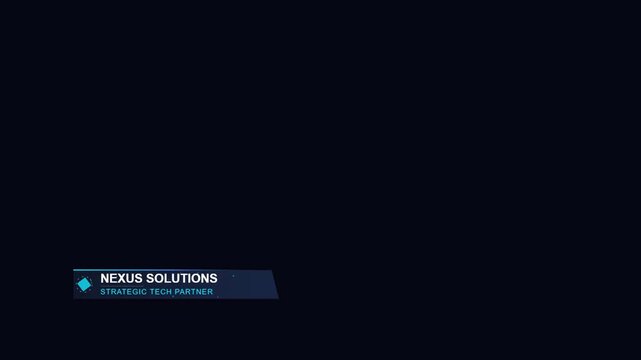 Modern Corporate Lower Third Graphic Animation for Business Presentation