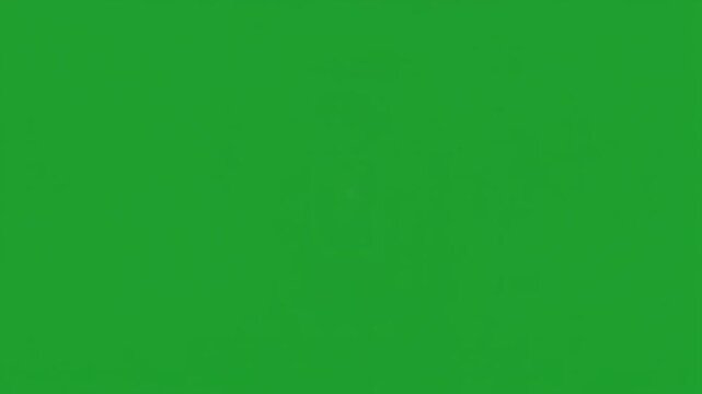 Tall Rounded White Rectangle Outline on Green Screen Animation