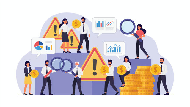 Business team analyzing financial data and market risks with charts and graphs business analysis strategy professional management corporate marketing