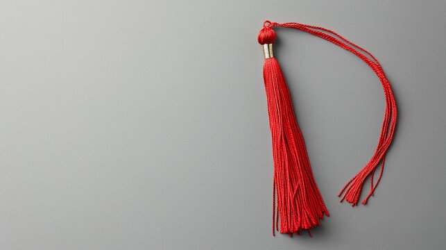 Graduation cap tassel threads, individual strands, metallic charm