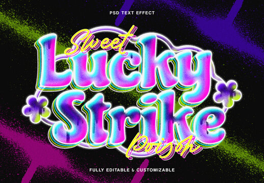 Airbrush Y2K Text Effect
