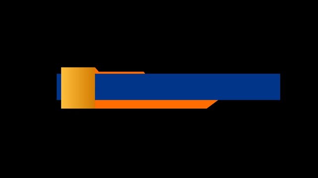Modern Blue and Orange Lower Third Animated Motion Graphics Video Overlay