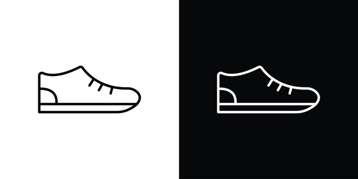 Shoes icon line logos series