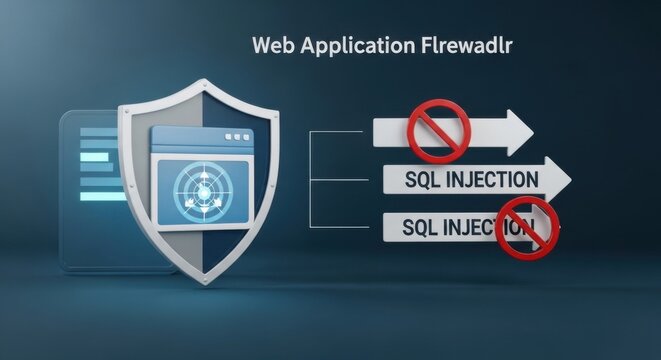 Web application firewall protecting against sql injection attacks in digital space