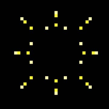 firework sparkle pixel art animation frame by frame with alpha channel