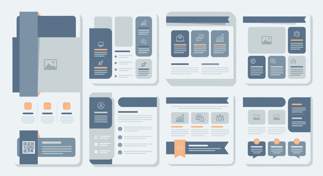 Business report template with charts and data tables.