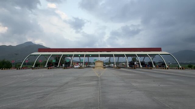  Final main exit of Swat Expressway (M16) at Chakdara Toll Plaza.