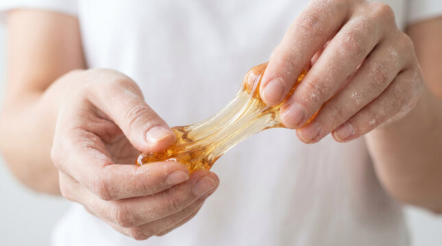 Beautician Preparing Natural Sugar Wax Paste for Depilation Procedure