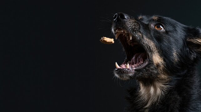 Speed and focus in hiring: a high energy dog catching a treat mirrors the urgency of interviewing top job candidates