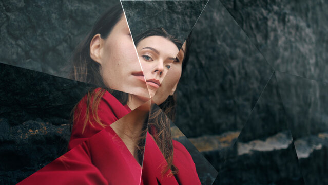 Premium Overlays Broken Mirror 6 &ndash; Shattered Glass Effects, Cracked Mirror Overlays and Dramatic Cinematic Visuals for Video Editing and Motion Graphics