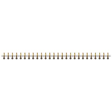 Spiral copper wire for binding and stapling paper pages.