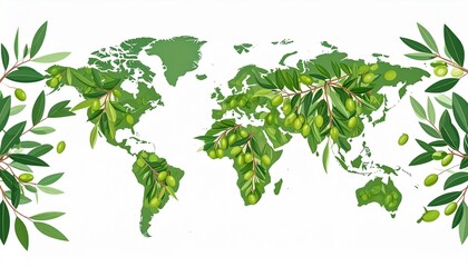 Fresh green leafy herb sprigs close up isolated. © Bahro