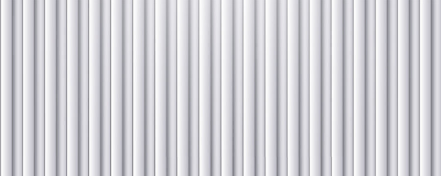 Metal background sheet with steel texture for roof container corrugated. White tile tin with vertical gray ceiling for shutter abstract iron. Pattern design metal with wall steel black.