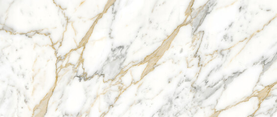 Obraz premium Marble texture showcases an elegant white natural stone surface with luxurious golden veining for premium backgrounds and refined visual design