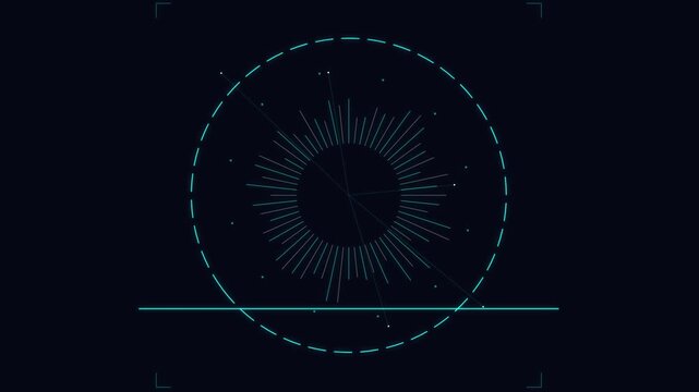 Digital circular radar interface scanning for data synchronization