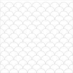  fish scale pattern isolated on white background, tile pattern line, mermaid .vector illustartion  © Zuwairiya