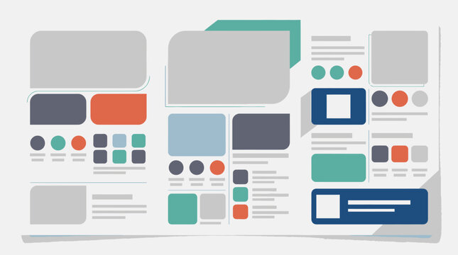 Dark dashboard UI template with teal and red.