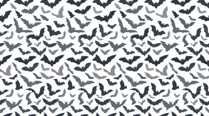 Fototapeta premium Happy halloween day seamless bat pattern for spooky celebrations and october decorations