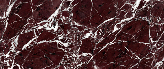Marble texture background showing striking deep red natural stone surface with bold white crystalline veining perfect for luxury interior design projects © UmmeFarhatunnesa