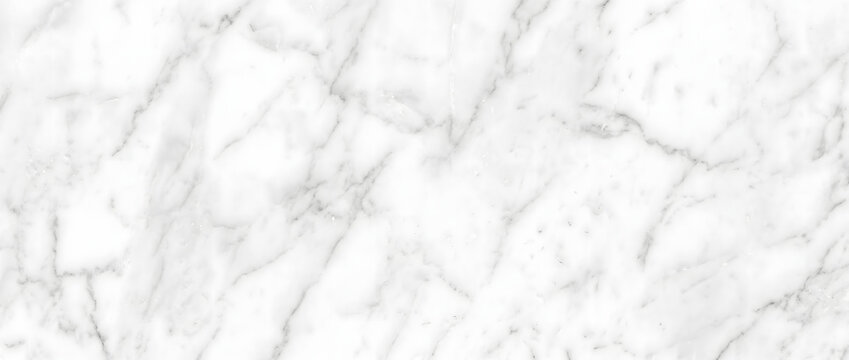 Marble texture background featuring bright white Carrara stone surface with soft grey capillary veining perfect for elegant luxury interior design projects
