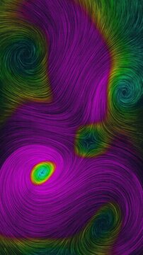 Turbulent Levante wind vector field vortex swirling in a vertical 3D render loop capturing high-speed atmospheric storm motion for mobile media stories