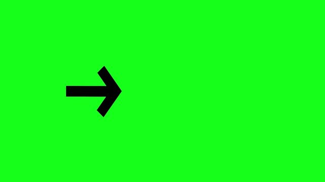 arrow and go next fage on green background.