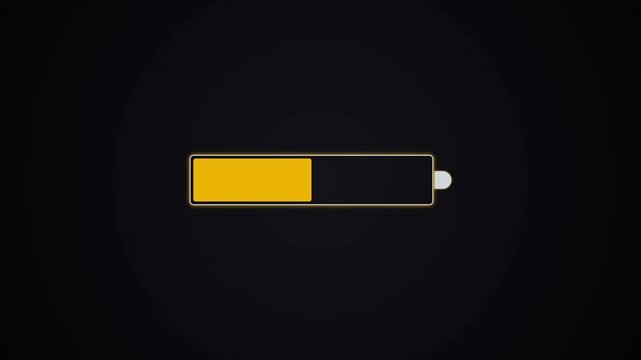 Colorful Motion Battery Level Indicator Video Showing Charging Status.