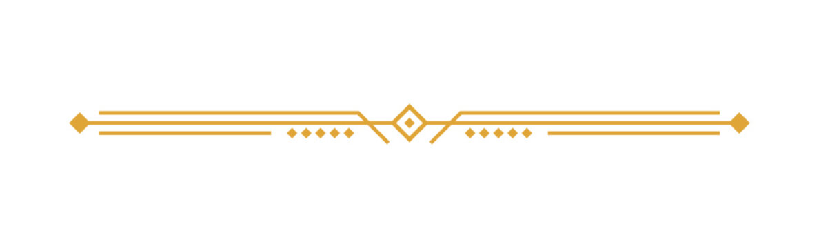 Adobe Illustrator ArtworkaMinimal art deco divider. Elegant geometric line ornament. Luxury decorative separator. Modern vector border element. Vintage ornamental accent.