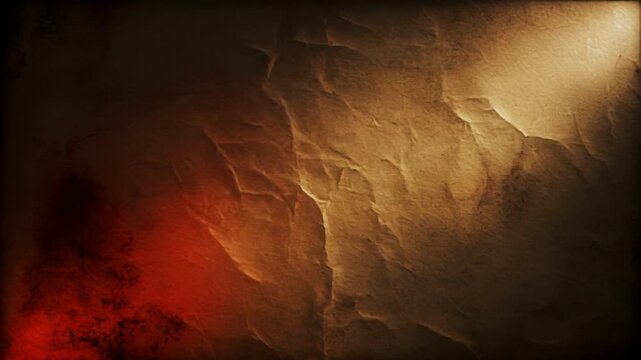 Golden light beam illuminating textured surface with subtle red undertones during abstract motion