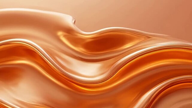 Flowing golden silk texture