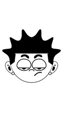 Fototapeta premium cartoon head
