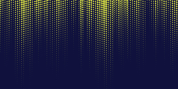 Yellow and blue backdrop with dot halftone pattern element. Abstract brush grunge background. retro comic concept for your graphic design, banner or poster