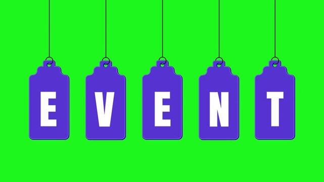 Event Text Animation Promotional Typography Motion Graphics I Tag style animation 