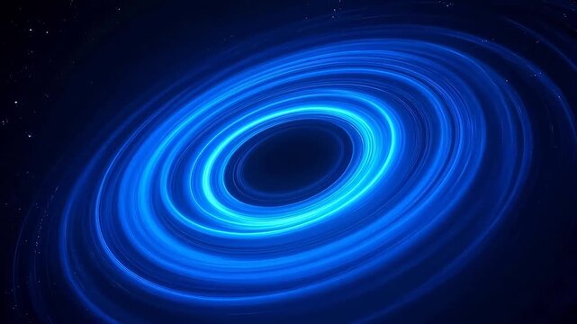 Rotating black hole accretion disk in deep space