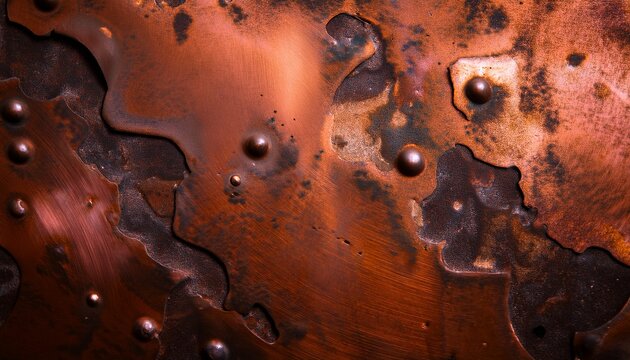 Oxidized Copper Patina Texture Close Up Texture