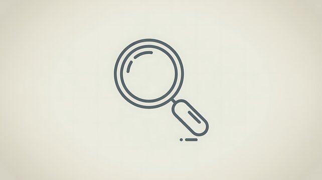 Magnifying glass icon on a vintage background