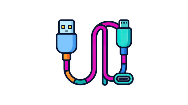 Versatile electronic connector cable for data transfer and charging