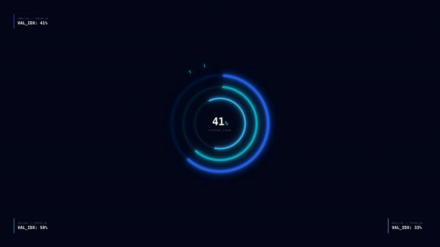 Motion Digital Progress Bar Animation with Circular Progress Indicators.