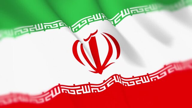 Iran Flag Seamless Loop 4k 60fps Animation