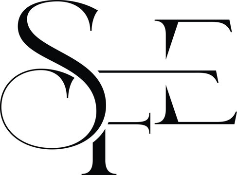 Letter SFE clothing logo design
