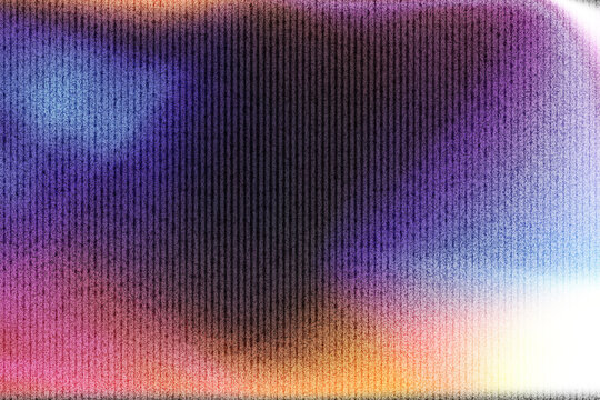 Vintage CRT television screen texture, analog video glitch background with scan lines, retro purple and blue electronic interference pattern