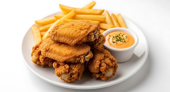 chicken nuggets and french fries