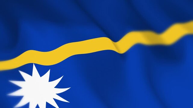 Nauru Flag Seamless Loop 4k 60fps Animation