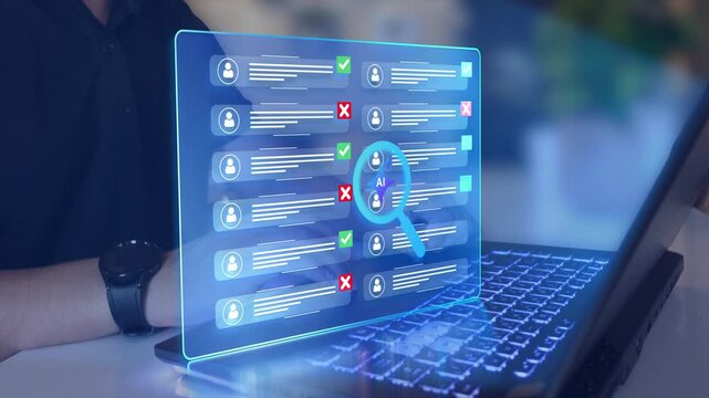 AI recruitment system for smart hiring. Automated resume screening and candidate evaluation using AI.